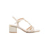 Sandali da donna bianco off-white con tacco a blocco 6 cm Lora Ferres, Donna, SKU w042001190, Immagine 0
